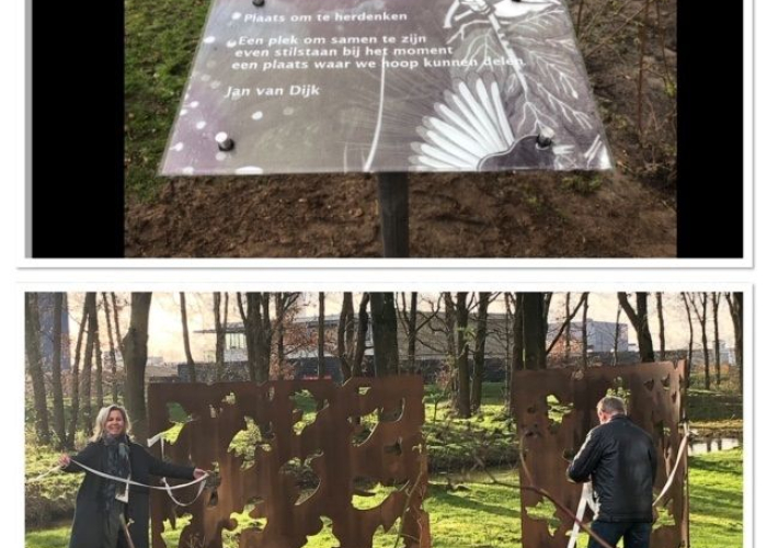 Herdenkingsplek in Meanderpark officieel geopend